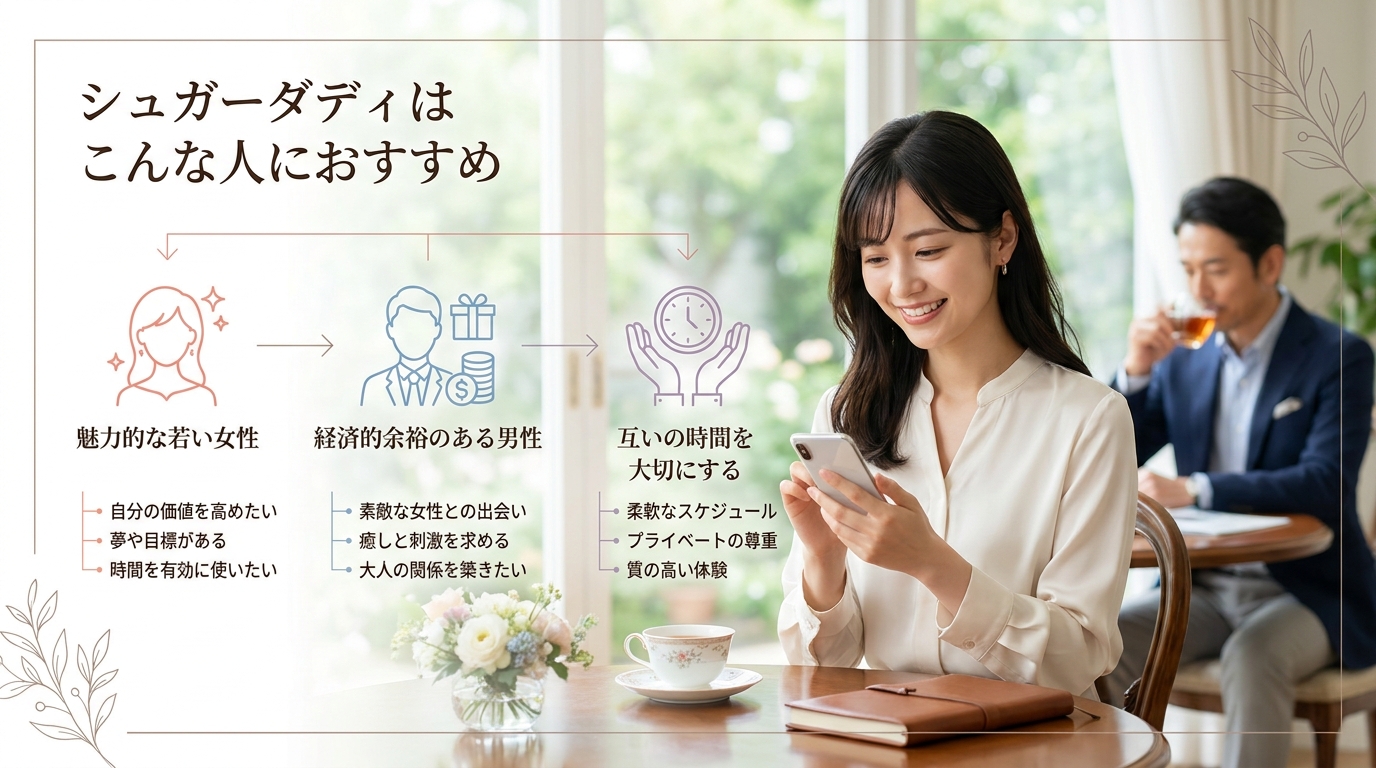 シュガーダディはこんな人におすすめ